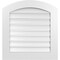 Ekena Millwork Arch Top Surface Mount PVC Gable Vent: Non-Functional, w/ 3-1/2"W x 1"P Standard Frame, 26"W x 26"H GVPAR26X2601SN - alternate 1